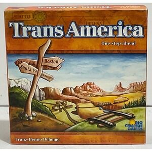 Trans America Transamerica Rio Grande board game‎ 2002 railroad train COMPLETE